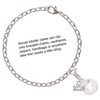 Silver Plated Dog Head Silhouette - Silver Plated Clip on Charm with Mini Year 2025 Jewelry Ideas and Examples