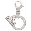 Silver Plated Real Heroes Teach Eternity Ring - Silver Plated Clip on Charm with Mini Year 2025: Year to Remember Jewelry Gift - Celebrations