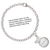 Silver Plated Domed Proverbs 3:5 - Silver Plated Clip on Charm with Mini Year 2025 Jewelry Ideas and Examples