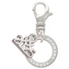 Silver Plated Hermana Eternity Ring - Silver Plated Clip on Charm with Mini Year 2025: Year to Remember Jewelry Gift - Celebrations