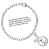 Silver Plated Domed Pink Ballet Dancer - Silver Plated Clip on Charm with Mini Year 2025 Jewelry Ideas and Examples