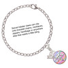 Silver Plated Domed Multi Color CMA - Silver Plated Clip on Charm with Mini Year 2025 Jewelry Ideas and Examples