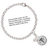 Silver Plated Domed Black CRT - Silver Plated Clip on Charm with Mini Year 2025 Jewelry Ideas and Examples
