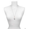 Silver Plated Domed Black DVM - Silver Plated Clip on Charm with Mini Year 2025