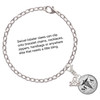 Silver Plated Domed Black MA - Silver Plated Clip on Charm with Mini Year 2025 Jewelry Ideas and Examples