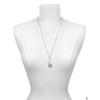 Silver Plated Domed Black MA - Silver Plated Clip on Charm with Mini Year 2025