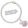 Silver Plated Domed Multi Color MNA - Silver Plated Clip on Charm with Mini Year 2025 Jewelry Ideas and Examples
