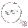 Silver Plated Domed Multi Color OTD - Silver Plated Clip on Charm with Mini Year 2025 Jewelry Ideas and Examples