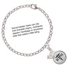 Silver Plated Domed Black RDH - Silver Plated Clip on Charm with Mini Year 2025 Jewelry Ideas and Examples