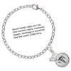 Silver Plated Domed Black VET - Silver Plated Clip on Charm with Mini Year 2025 Jewelry Ideas and Examples