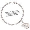 Engraved Explore Dream Discover Disc - Silver Plated Clip on Charm with Mini Year 2025 Jewelry Ideas and Examples