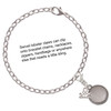 Stainless Steel Disc with Border - Silver Plated Clip on Charm with Mini Year 2025 Jewelry Ideas and Examples