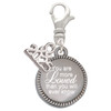 Stainless Steel Disc You Are More Loved - Silver Plated Clip on Charm with Mini Year 2025: Year to Remember Jewelry Gift - Celebrations