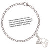 Silver Plated Swimmer in Heart - Silver Plated Clip on Charm with Mini Year 2025 Jewelry Ideas and Examples