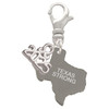 Stainless Steel Texas Strong - Silver Plated Clip on Charm with Mini Year 2025: Year to Remember Jewelry Gift - Celebrations