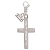 Stainless Steel Philippians 4:13 - I Can Do All Things Engraved Cross - Silver Plated Clip on Charm with Mini Year 2025: Year to Remember Jewelry Gift - Celebrations