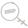 Stainless Steel Psalm 46:10 - Be Still and Know Engraved Cross - Silver Plated Clip on Charm with Mini Year 2025 Jewelry Ideas and Examples
