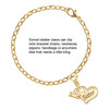 Gold-tone Large Sister Heart with Clear Crystal - Gold-tone Plated Clip on Charm with Mini Year 2025 Jewelry Ideas and Examples