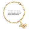 Gold-tone Large Godmother Heart with Crystal - Gold-tone Plated Clip on Charm with Mini Year 2025 Jewelry Ideas and Examples