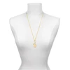 Gold-tone Engraved Explore Dream Discover Disc - Gold-tone Plated Clip on Charm with Mini Year 2025