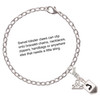 Silver Plated 3-D Dreidel - Silver Plated Clip on Charm with Mini Year 2025 Jewelry Ideas and Examples