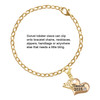 Gold-tone Class of 2025 Heart - Gold-tone Plated Clip on Charm with Mini Year 2025 Jewelry Ideas and Examples
