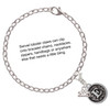 Silver Plated Antiqued Round Seal - Initial - E - Silver Plated Clip on Charm with Mini Year 2025 Jewelry Ideas and Examples