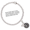 Silver Plated Antiqued Round Seal - Initial - I - Silver Plated Clip on Charm with Mini Year 2025 Jewelry Ideas and Examples