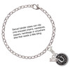 Silver Plated Antiqued Round Seal - Initial - U - Silver Plated Clip on Charm with Mini Year 2025 Jewelry Ideas and Examples