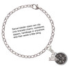 Silver Plated Antiqued Round Seal - Butterfly - Silver Plated Clip on Charm with Mini Year 2025 Jewelry Ideas and Examples