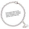 Crystal Clear Channel Drop - Silver Plated Clip on Charm with Mini Year 2025 Jewelry Ideas and Examples