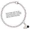 Crystal Black Channel Drop - Silver Plated Clip on Charm with Mini Year 2025 Jewelry Ideas and Examples
