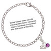 Crystal Purple Channel Drop - Silver Plated Clip on Charm with Mini Year 2025 Jewelry Ideas and Examples