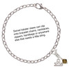 Brown Crystal Bicone - Silver Plated Clip on Charm with Mini Year 2025 Jewelry Ideas and Examples