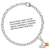 Orange Crystal Bicone - Silver Plated Clip on Charm with Mini Year 2025 Jewelry Ideas and Examples