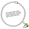 10mm Lime Green Crystal Heart - Silver Plated Clip on Charm with Mini Year 2025 Jewelry Ideas and Examples