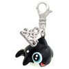 Resin Killer Whale - Silver Plated Clip on Charm with Mini Year 2025: Year to Remember Jewelry Gift - Celebrations