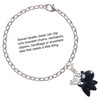 Resin Black Bull Terrier Dog - Silver Plated Clip on Charm with Mini Year 2025 Jewelry Ideas and Examples