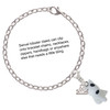 Resin White Bull Terrier Dog - Silver Plated Clip on Charm with Mini Year 2025 Jewelry Ideas and Examples