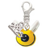 Resin Bumble Bee - Silver Plated Clip on Charm with Mini Year 2025: Year to Remember Jewelry Gift - Celebrations