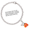 Resin Funny Boo! Pumpkin - Silver Plated Clip on Charm with Mini Year 2025 Jewelry Ideas and Examples
