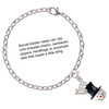 Resin Snowman Head with Top Hat - Silver Plated Clip on Charm with Mini Year 2025 Jewelry Ideas and Examples