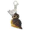 Resin Sitting Owl - Silver Plated Clip on Charm with Mini Year 2025: Year to Remember Jewelry Gift - Celebrations
