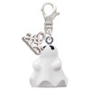 Resin Ghost - Silver Plated Clip on Charm with Mini Year 2025: Year to Remember Jewelry Gift - Celebrations