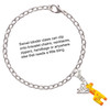 Resin Yellow Geronimo the Giraffe - Silver Plated Clip on Charm with Mini Year 2025 Jewelry Ideas and Examples