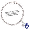 Silver Plated Mini Year 2027 - Silver Plated Clip on Charm with Mini Year 2025 shown added to a chain bracelet Jewelry Ideas and Examples