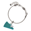 Silver Plated Antiqued Square Seal - Love with Heart - Silver Plated Twist Rope Bead Charm Dangle with Mini Year 2025 on a large hole bead bracelet Jewelry Ideas and Examples