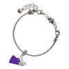 Silver Plated Medical Pharmacist Caduceus Seal - Rx - Silver Plated Twist Rope Bead Charm Dangle with Mini Year 2025 on a large hole bead bracelet Jewelry Ideas and Examples