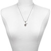 Silver Plated Starfish Spinner - Silver Plated Twist Rope Bead Charm Dangle with Mini Year 2025 as a necklace pendant