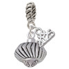 Silver Plated Large Angled Rope Spinner - Silver Plated Twist Rope Bead Charm Dangle with Mini Year 2025: Year to Remember Jewelry Gift - Celebrations